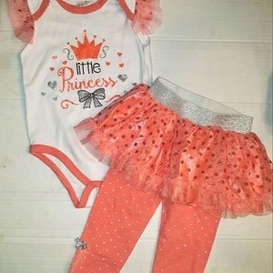 Beautiful Baby Girl Tutu Pant Onesie Sparkle Set 6